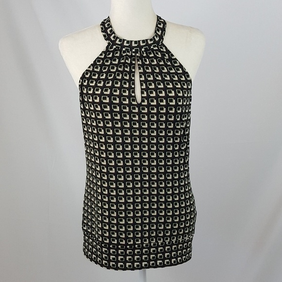 Vintage - Y2K Geometric Halter Top - Picture 2 of 6